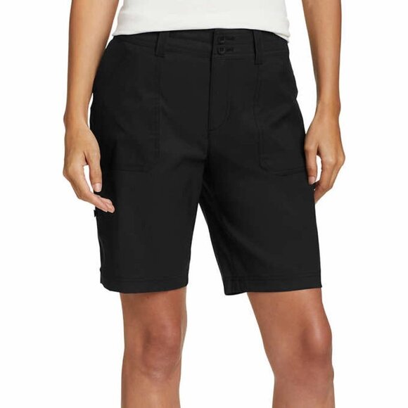 Eddie Bauer Women's Black Cargo Short With UPF 50+ Sun Protection - Picture 4 of 4